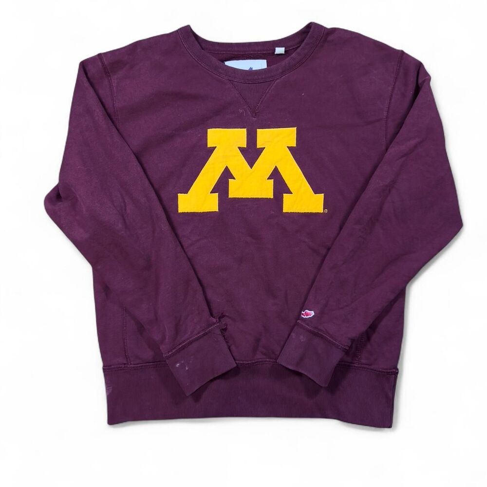 League Collegiate Outfitters Minnesota Crewneck Men S Maroon Cotton College Wear
